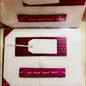 NWT SET OF 2 SPIEGEL GIFT WRAPPING SETS• BOXES-WRAP-RIBBON-TAGS-